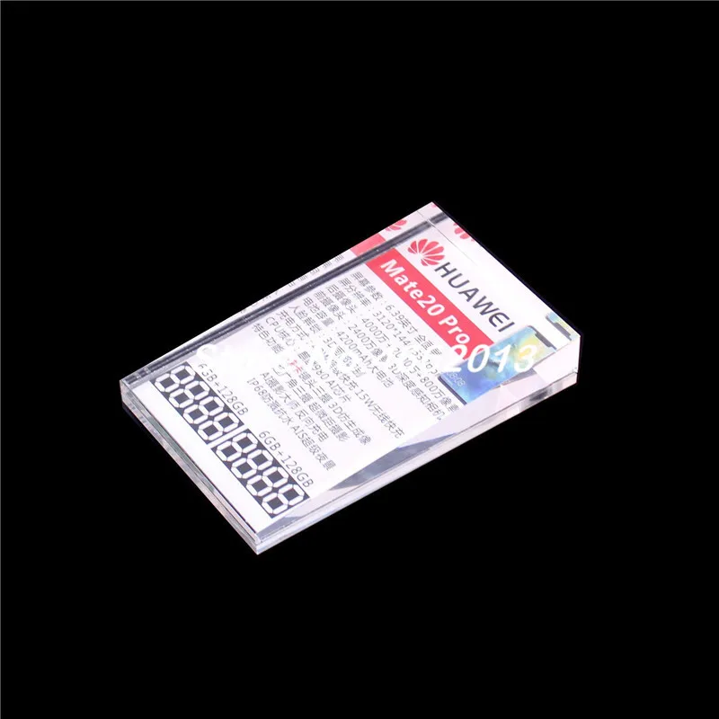 6 шт. акриловый держатель для мобильного телефона цена бирка крышка дисплея