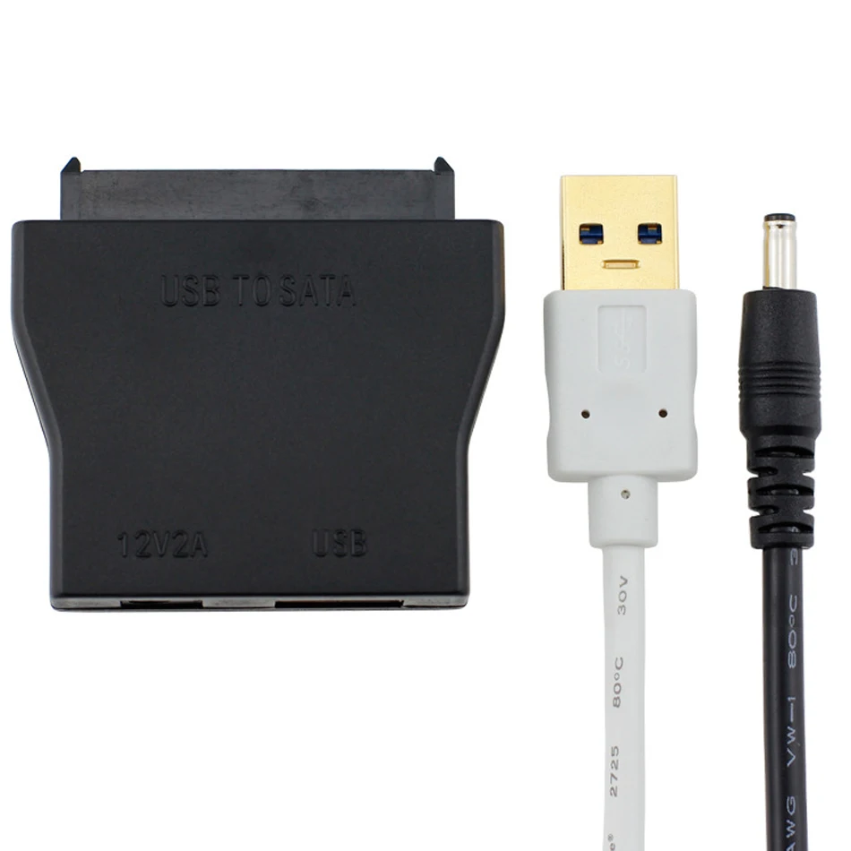Кабель адаптера Sata для USB 3,0 2,5/3,5 дюймов жесткий диск драйвер SSD жесткого диска Sata HDD конвертер с Мощность адаптер для IOS Win 7 Win8 Win10