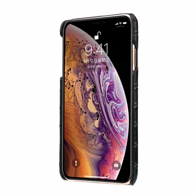 Чехол из натуральной кожи на заднюю панель для iPhone X XR XS максимальный чехол роскошные сумки для телефона аллигатора Чехлы для iPhone 6 6 S 7 8 plus