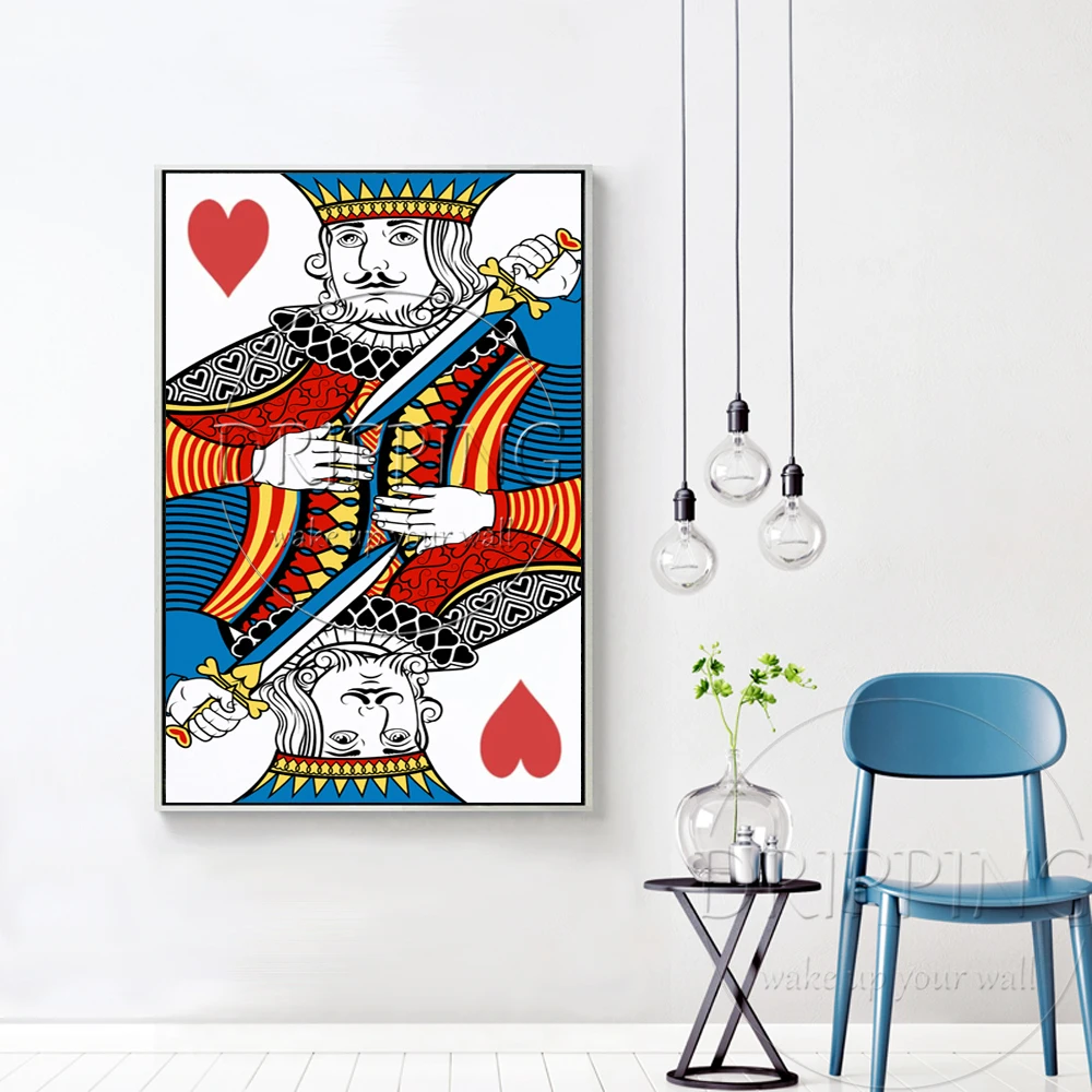 Художественная Чистая ручная роспись большой холст покерная картина маслом для