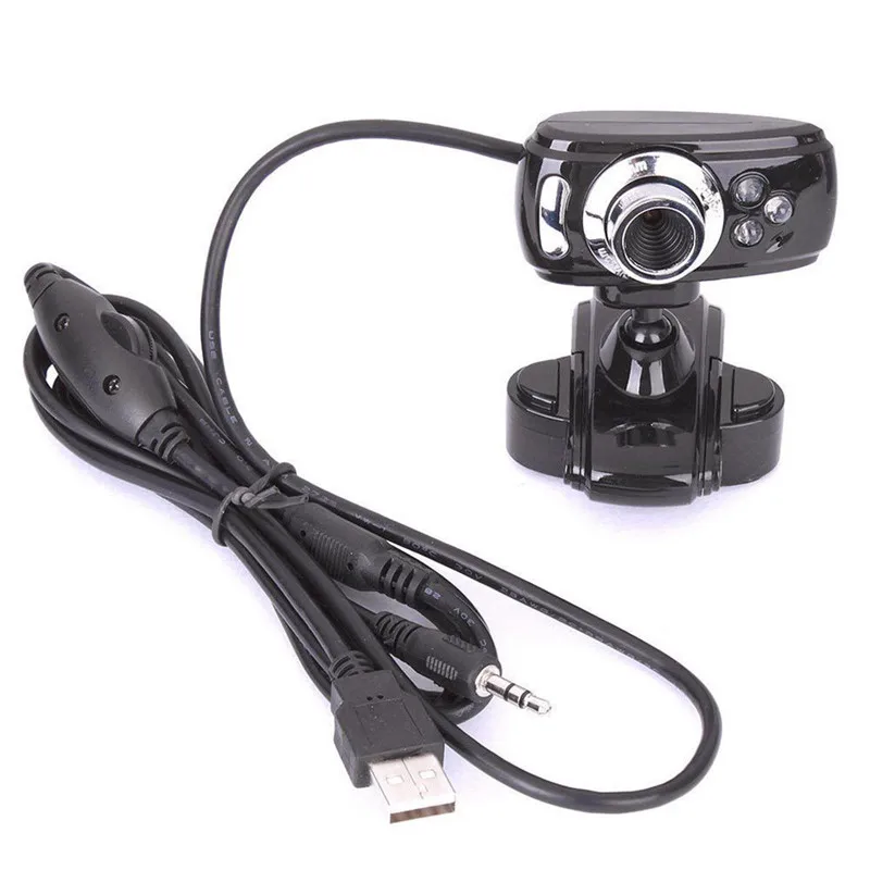 USB 50M HD веб камера Встроенная 3 Белая светодиодная для ПК настольного компьютера