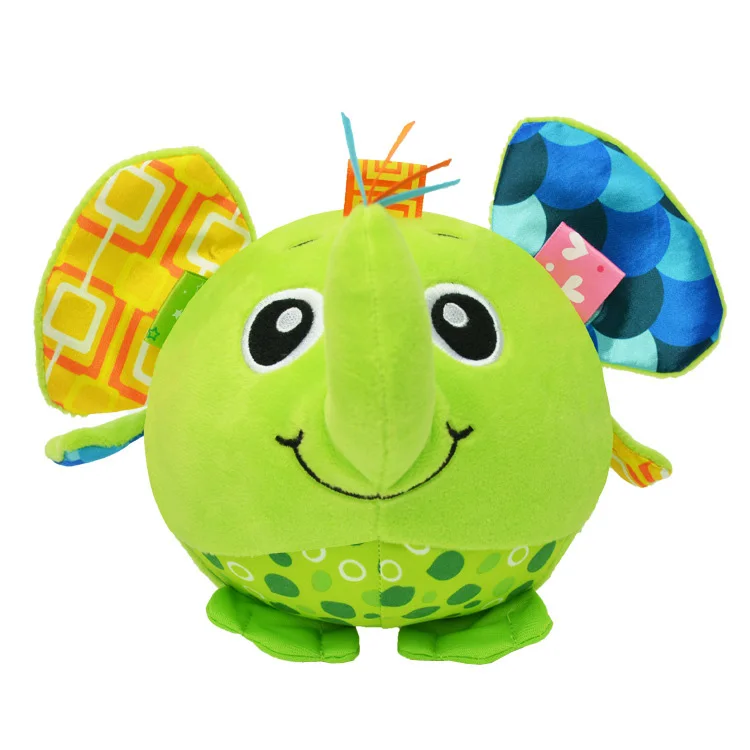 Baby Early Education Toy Stuffed Plush Animal Design Hand Grasp Ball With Rattles Bell | Детская одежда и обувь