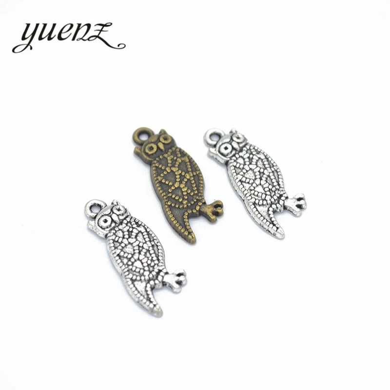 

YuenZ 15 шт. 2 цвета s античное серебро Цвет Сова шармы кулон для DIY ювелирные изделия ожерелье серьги браслет аксессуары D128