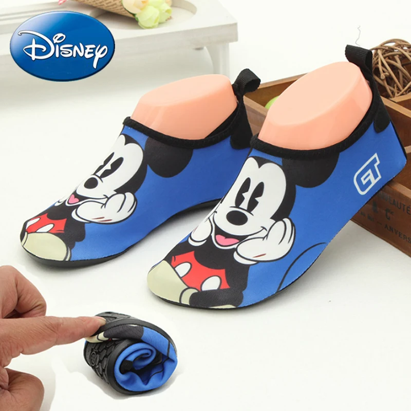 Disney/Новинка Пляжные Носки для плавания с Микки и Минни нескользящая обувь