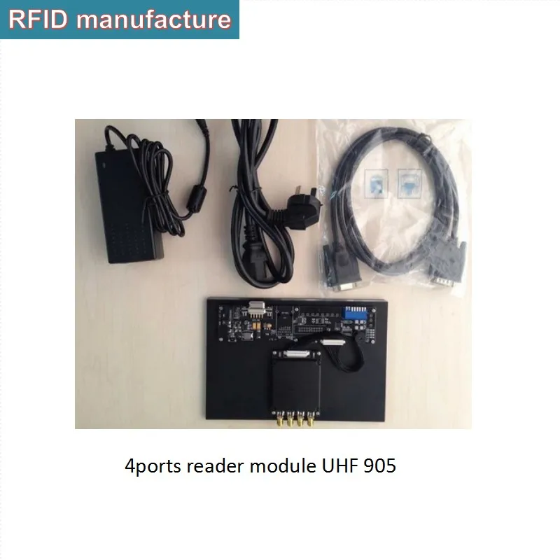 Модуль rfid с большим радиусом действия 4 порта макетной платой и бесплатными