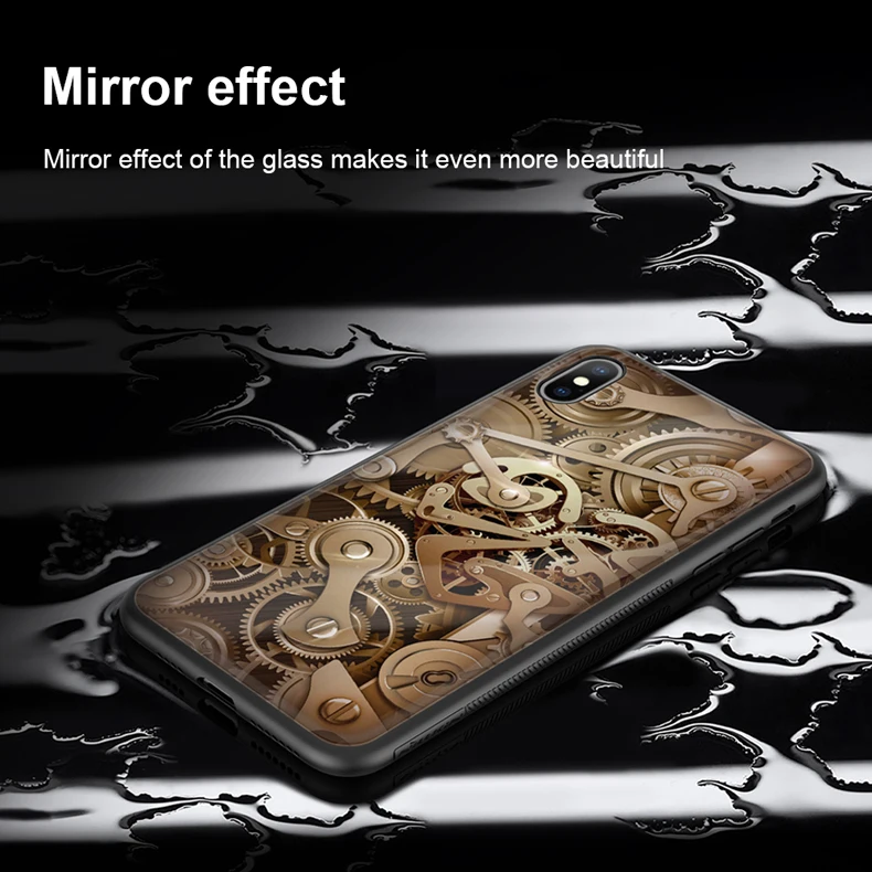 Чехол для iPhone X XS XR XS Max чехол из закаленного стекла Nillkin модный ретро стеклянный чехол для телефона s для iPhone X XS XR XS Max задняя крышка