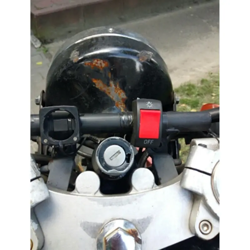 Универсальная кнопка на руль пулевой разъем переключатель света для мотоцикла |