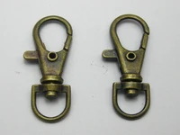 20 bronze lobster swivel clasps for key ring bag dangles 38mm