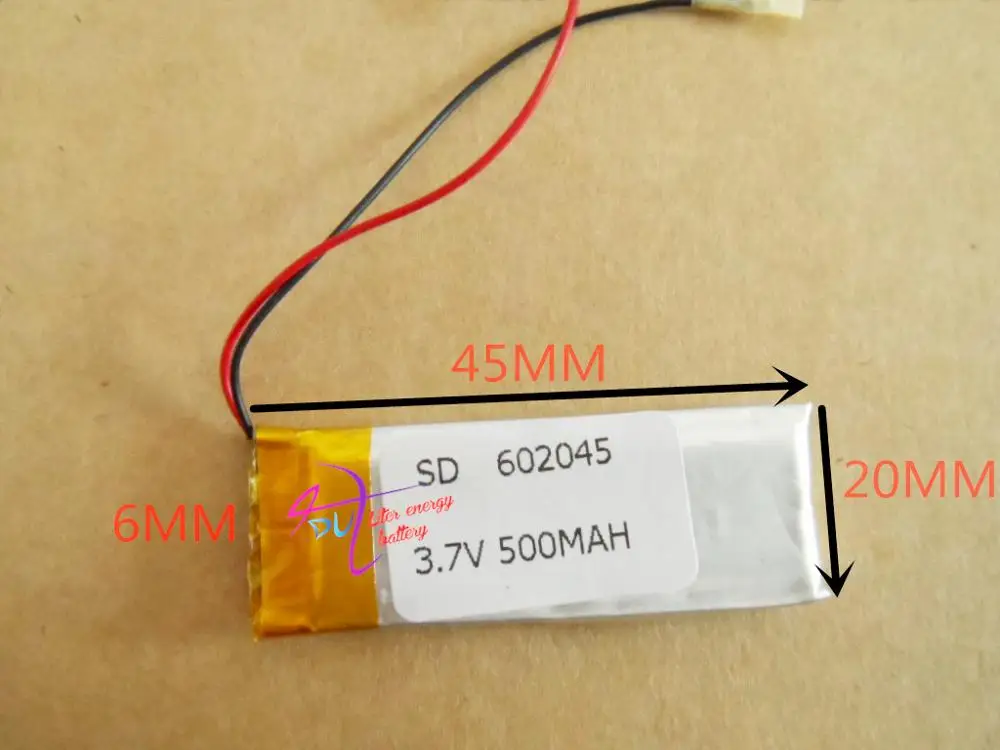 3 7 V Аккумулятор для планшета 602045 MP3 062045 500mAH аудиорекордер|3.7v tablet battery|tablet battery3.7v |