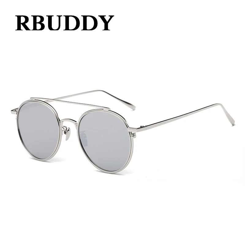 RBUDDY очки от солнца очки солнцезащитные женские Мужчин Черный Круглая Рамка Круглые Очки Лето Женский Очки Солнцезащитные Очки UV400