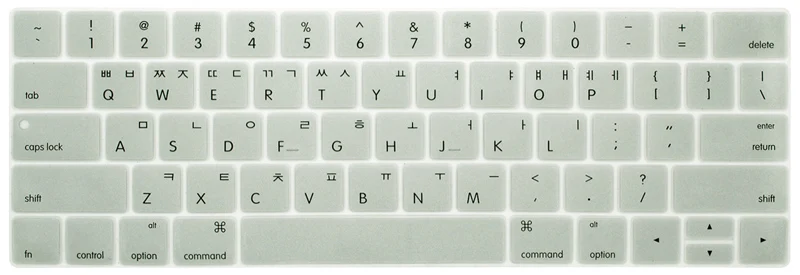 Корейский чехол для клавиатуры Macbook Pro 13 Touch Bar A1706 3 A1989 15 4 Touchbar A1707 A1990 Корейская