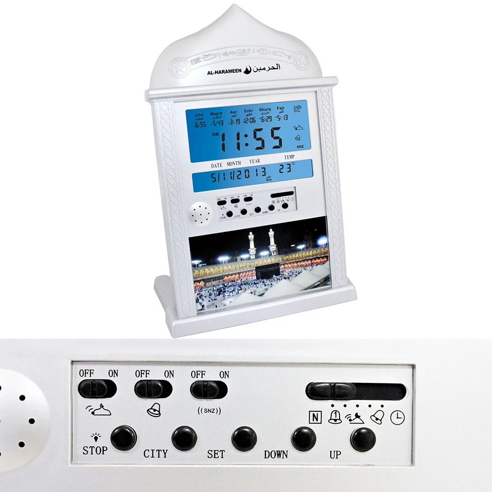 Исламский азан мусульманский молящийся Повтор Будильник Многофункциональный