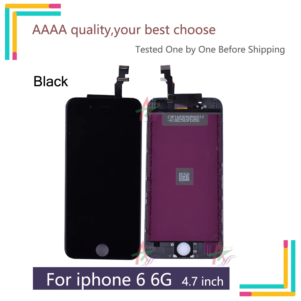 Оригинальный ЖК экран для iPhone 6 6G дисплей дигитайзер сенсорный iphone6 Полный