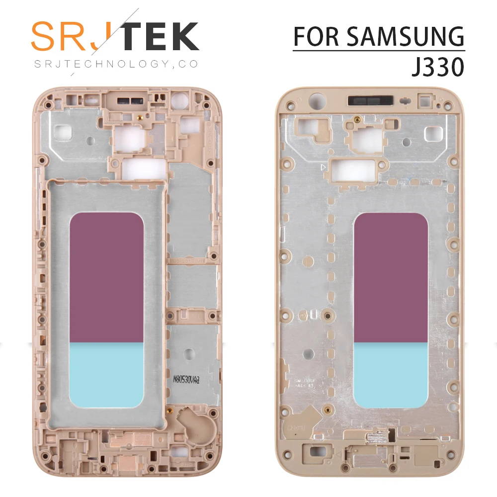 For Samsung J3 J320 LCD Housing Front Bezel J5 Prime J7 Prime Middle Frame Cover For Galaxy J3 Pro J330 Repair Parts