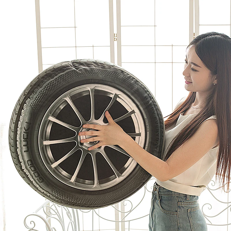 Индивидуальная Реалистичная 3D подушка для шин колеса и плюшевые игрушки
