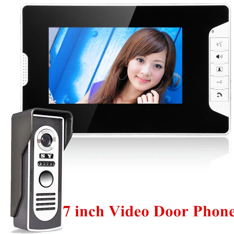 

Wired Door Phone Doorbell 7" Lcd Video Intercom Ir Camera Of Home Intercom 1V1