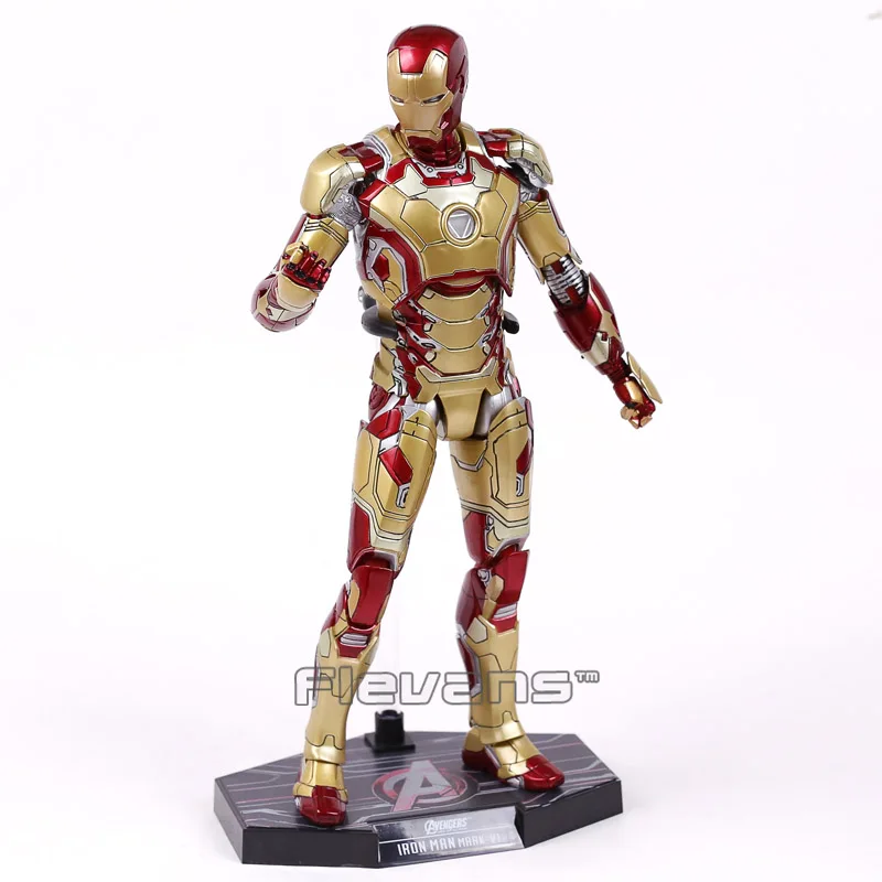Горячие игрушки ЖЕЛЕЗНЫЙ ЧЕЛОВЕК Марк XLII MK42 1/6th весы фигурка Коллекционная модель игрушки с светодиодный светильник