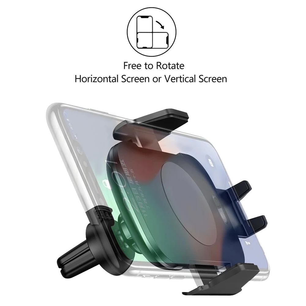 VIKEFON Qi Car Wireless Charger For iPhone Xs Max Xr X Samsung S10 S9 Automatic Clamping Fast Charging Phone Holder | Мобильные