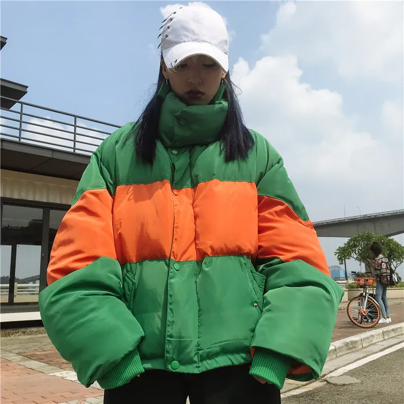 2018 осенне зимние женские парки с хлопковой подкладкой свободные куртки длинным