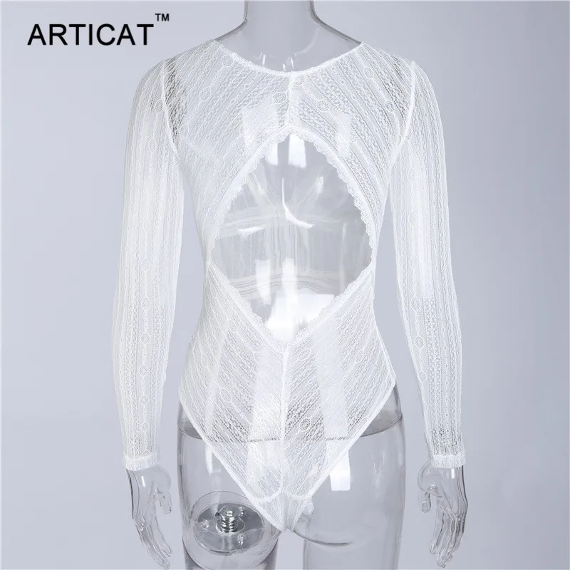 Articat, Кружевное облегающее боди, женские топы, сексуальный глубокий v-образный вырез, открытая спина, сетчатый комбинезон, женский комбинезон, боди, женский комбинезон, комбинезон