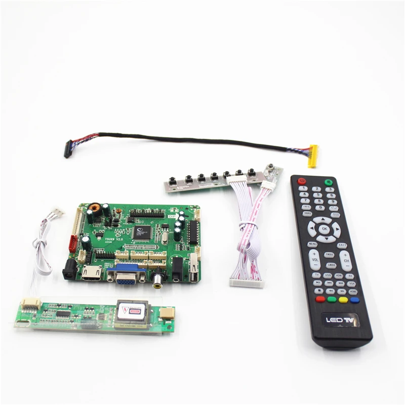 TSUX9 V2.0 HDMI VGA AUDIO AV плата ЖК контроллера с USB LVDS panel 15 4 inch 1280x800 LTN154X3 L03 LP154WX4 TLC6 B154EW08 V1