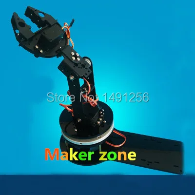 4 dof механическая рука робота коготь захват зажим держатель алюминиевый сплав