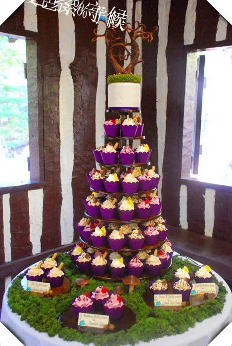 

Hot Free shipping !Clear 7 Tier Round Acrylic Wedding Party Cupcake Display Stand Acrylic Cake Stand wedding decoration