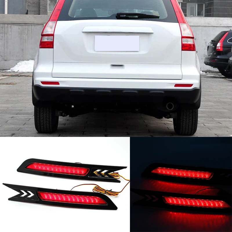 OKEEN 2x задний светильник s для Honda CR-V CRV 2010 2011 задний бампер отражатель светильник красный ходовой тормоз Стоп сигнал поворота светильник противотуманная фара