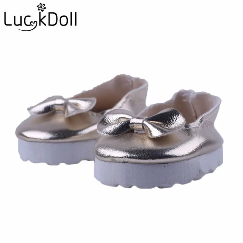 LUCKDOLL однотонная повседневная кожаная обувь 18 дюймов американская кукла 43 см