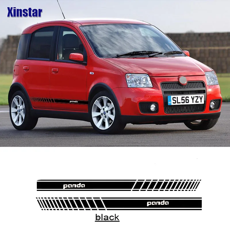 2 шт Наклейка на дверь автомобиля Ручка Наклейка для fiat panda