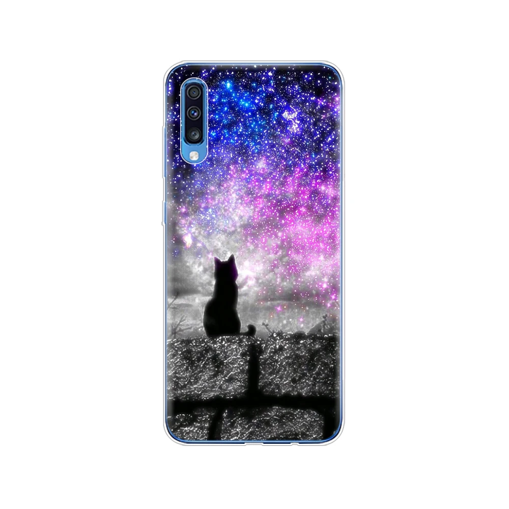 Для samsung A70 чехол Мягкий ТПУ силиконовый чехол для телефона для samsung Galaxy A70 чехол Coque Capa A 70 A705 A705F бампер прозрачный - Цвет: 61777