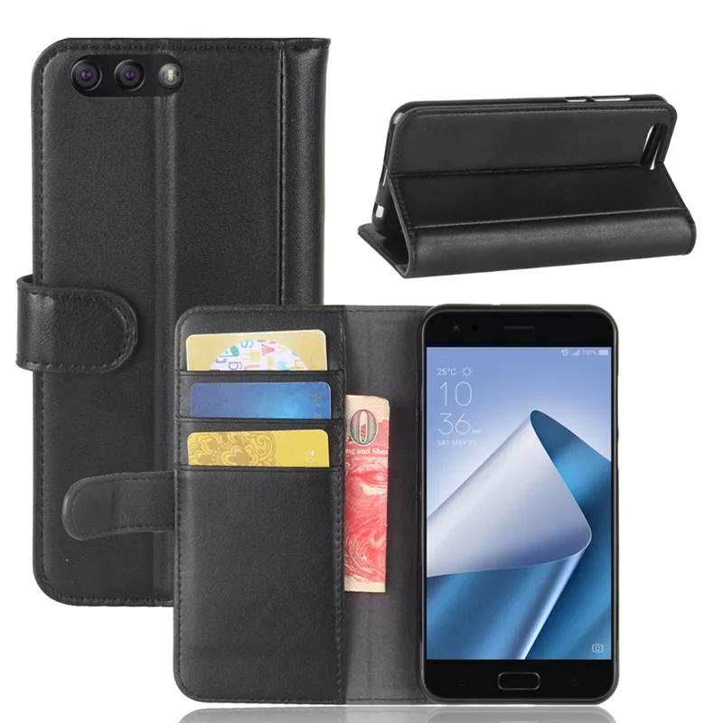 Asus Zenfone 4 ZE554KL Чехол кошелек из натуральной кожи флип чехол для ZE 554KL ZE554 KL защитный
