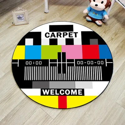 Круглый Коврики компьютер Подушки ребенок Ковры круг кровать Одеяла мода