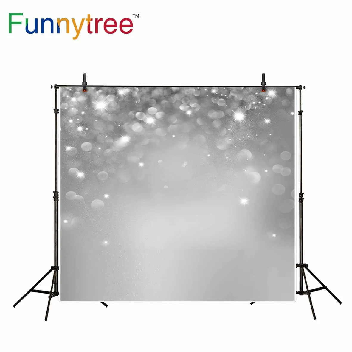 Фоны funnytree для фотостудии gray halo bokeh абстрактный Блеск Профессиональный фон