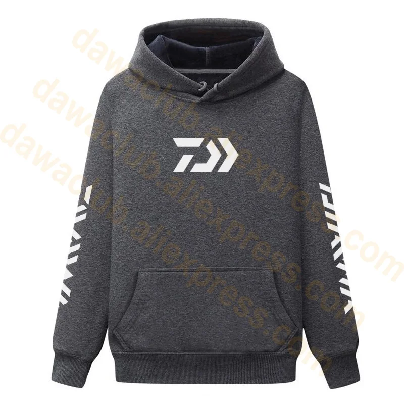 Новинка 2019 зимняя флисовая одежда Daiwa для рыбалки рыболовная куртка с капюшоном