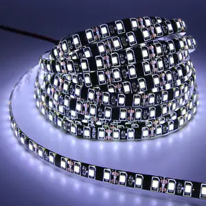 Черная Светодиодная лента водонепроницаемая 5 м 3528 2835 SMD|led ribbon|black pcbstrip light waterproof |