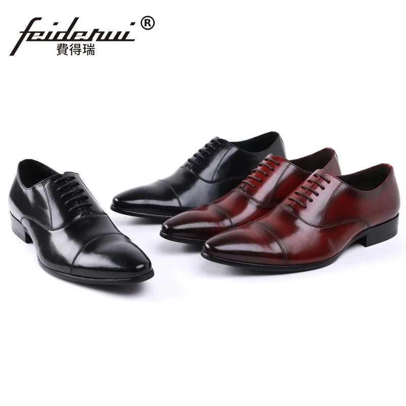 Мужские деловые оксфорды из натуральной кожи с острым носком|flats men|flats shoes menflats |