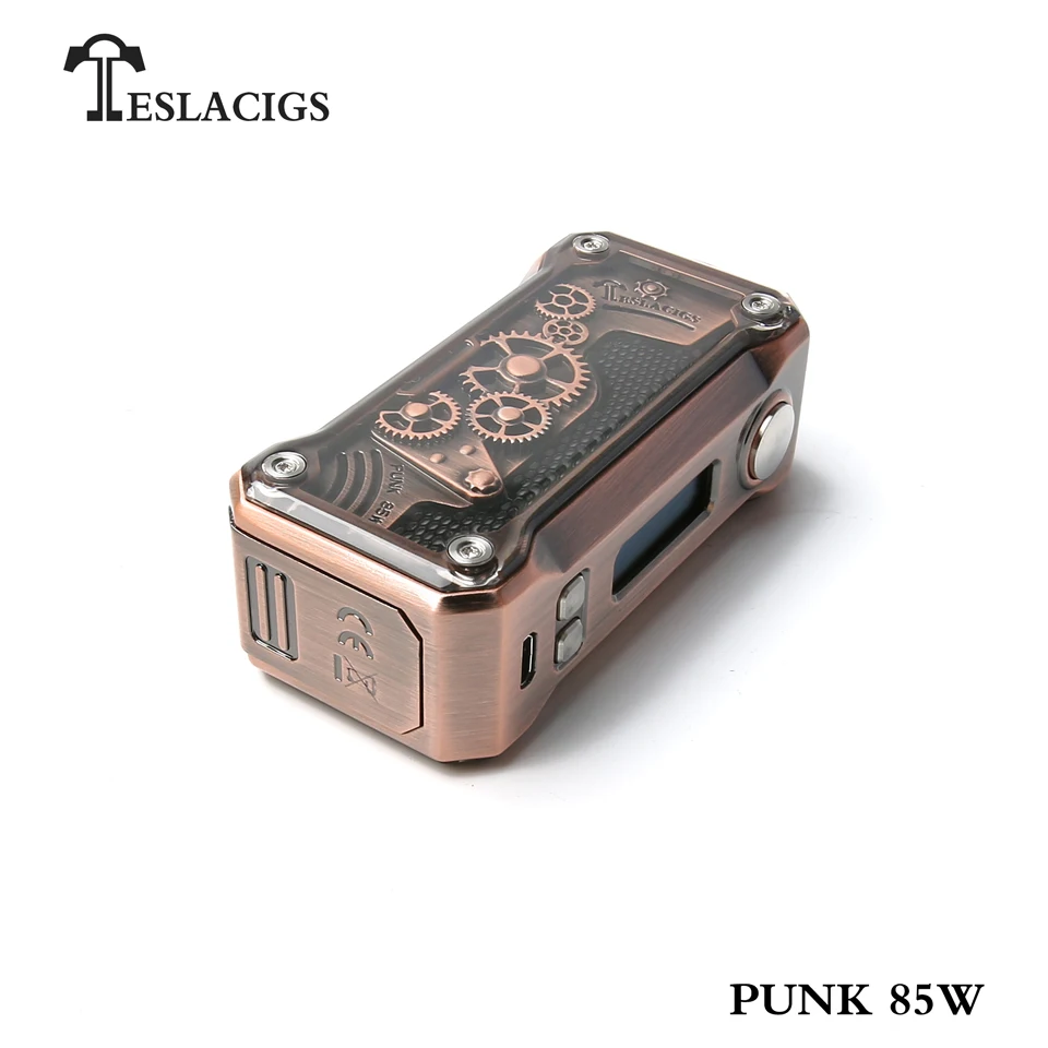 Teslacigs Tesla Punk Mini 85 Вт бокс мод стимпанк стиль 510 нить TC TCR Vape Mod 18650 электронная