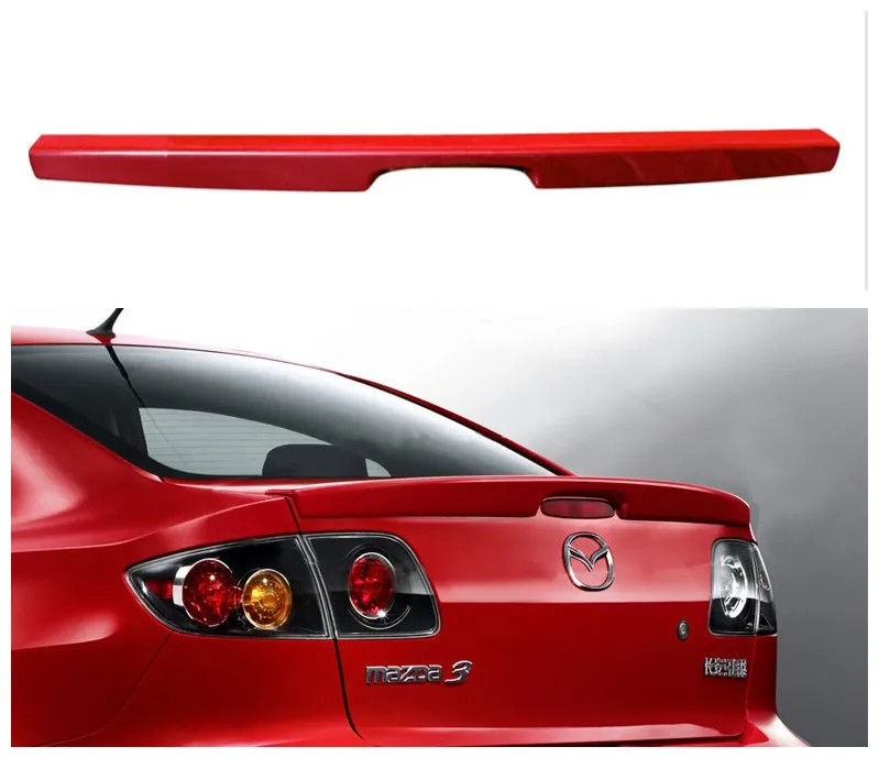 Спойлер для Mazda 3 2003.2004.2005.2006.2007.2008.2009 Высокое качество ABS Авто Задние крыло