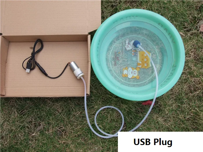 Модель воздушного насоса для аквариума сделай сам 3 6 в 370 с USB разъемом бесплатная