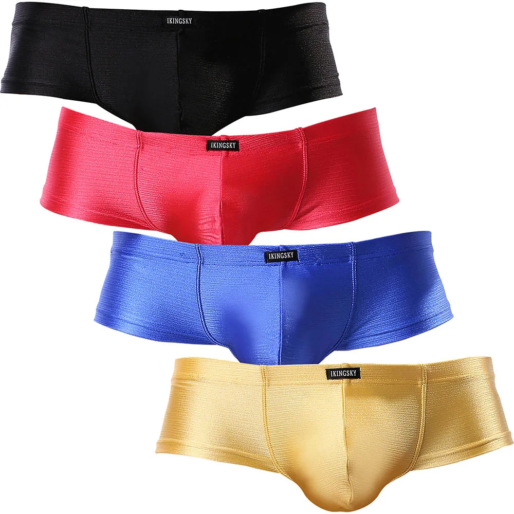 4 Colors Мужское дерзкое нижнее белье, сексуальные мини трусы-боксеры - Цвет: 4 Colors