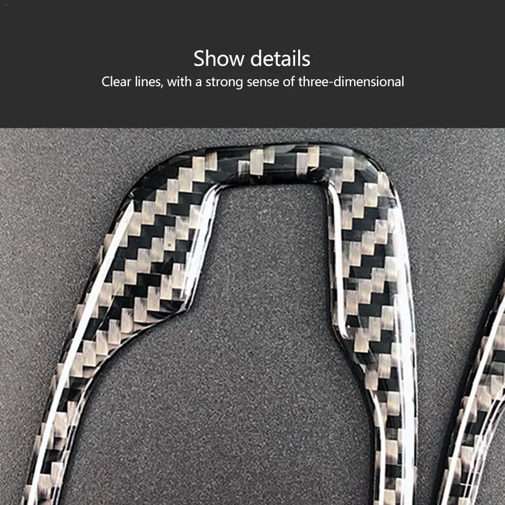 4PCS/Pack Carbon Fiber Door Handle Decorative Frame Cover Trim For BMW 5 Series E60 Car Accessories Christmas Gift | Автомобили и