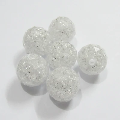 Новейший 20 мм 100 шт./пакет граненый трещины блестящие бусины для коренастый