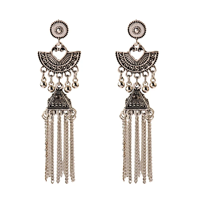 Женские классические серьги Jhumka Jhumki золотистые индийские модные ювелирные