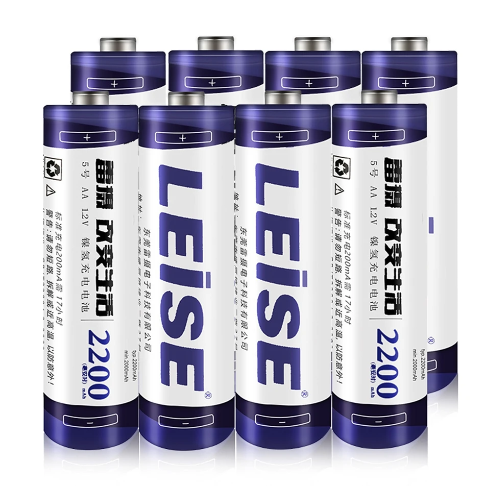 LEISE 20 шт. AA Аккумуляторная батарея 1 2 v Ni-MH 2A 2200 mAh батареи рециркулируют 1000 раз для