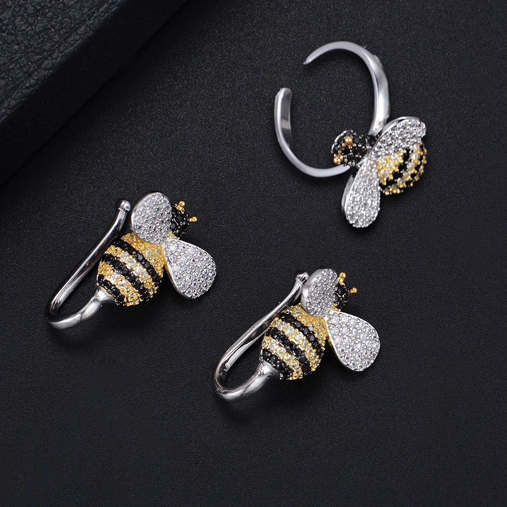 Индивидуальные многоцветные насекомые Пчелы серьги и кольцо набор украшений для