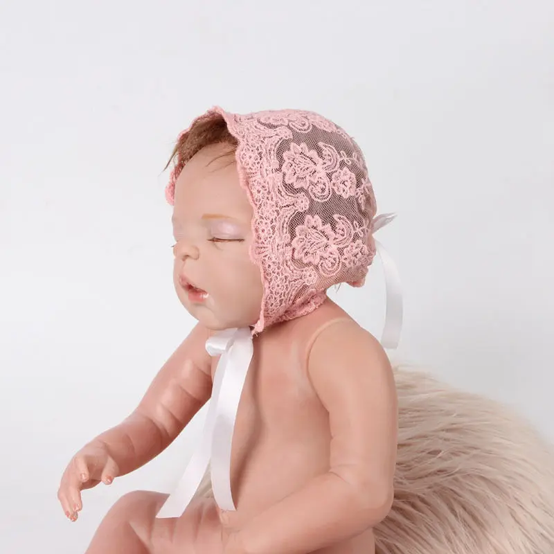 Милая Кружевная шапочка для новорожденных девочек и мальчиков костюм фотосъемки