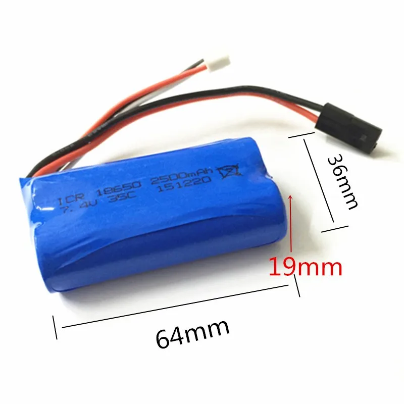 Литий полимерный аккумулятор для радиоуправляемого дрона 7 4 В 2S 2500 мАч JST литий MJX