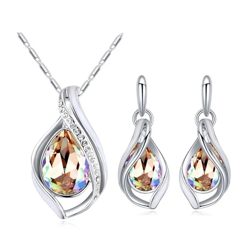 BAFFIN кристаллы от Swarovski подвески ожерелья серьги гвоздики для женщин Свадебные модные роскошные вечерние ювелирные наборы