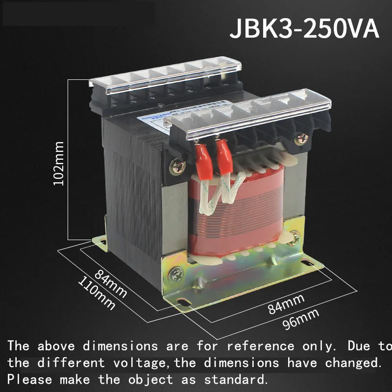 

JBK3-250VA Machine Tool Controls Transformer 220V380V to 220V110V36V24V2.3V